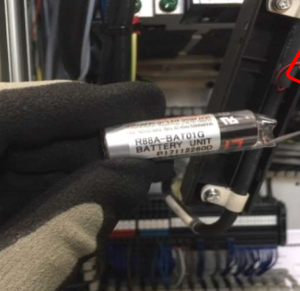 CNC control battery replacement